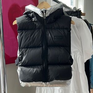 Rudsak Black and Silver Womens Puffer Vest